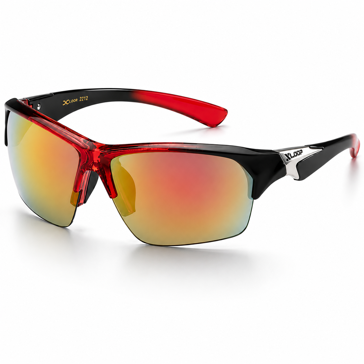 XLoop Sports Wrap Around Sunglasses UV400 Semi-Rimless Lightweight Unisex