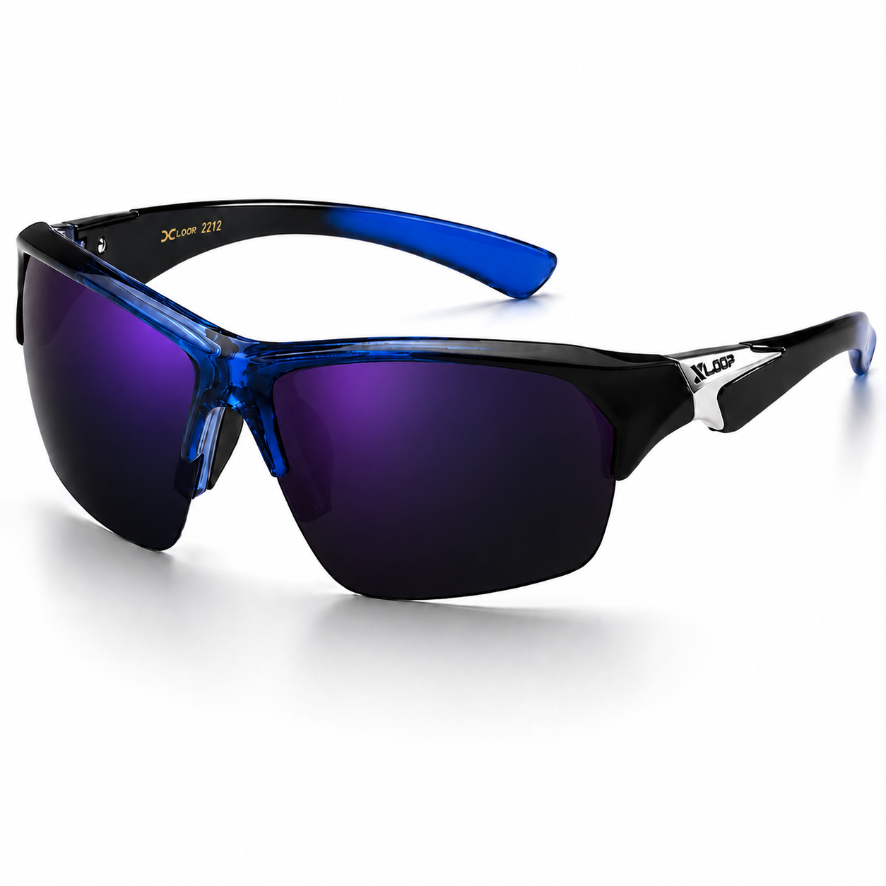 XLoop Sports Wrap Around Sunglasses UV400 Semi-Rimless Lightweight Unisex