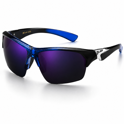 XLoop Sports Wrap Around Sunglasses UV400 Semi-Rimless Lightweight Unisex
