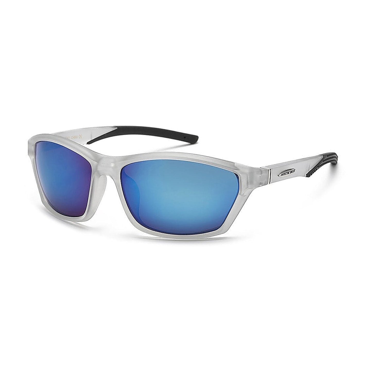 Arctic Blue Sports Sunglasses UV400 Protection Blue Mirror Lens Lightweight Outdoor Eyewear