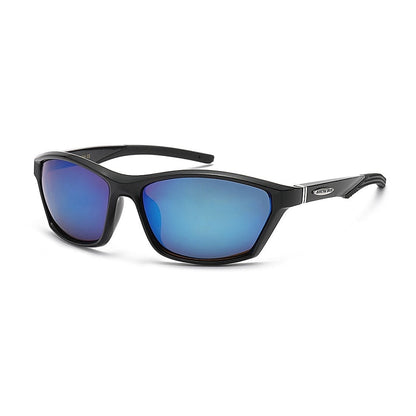 Arctic Blue Sports Sunglasses UV400 Protection Blue Mirror Lens Lightweight Outdoor Eyewear