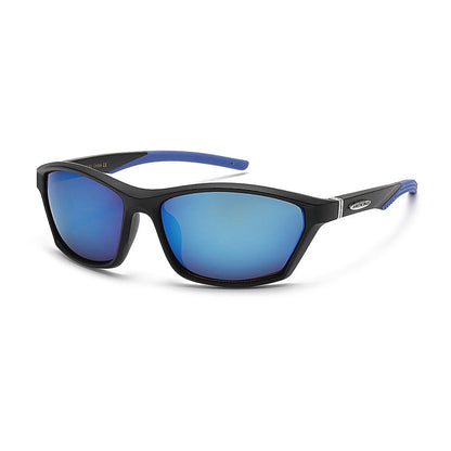 Arctic Blue Sports Sunglasses UV400 Protection Blue Mirror Lens Lightweight Outdoor Eyewear
