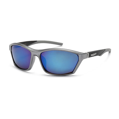 Arctic Blue Sports Sunglasses UV400 Protection Blue Mirror Lens Lightweight Outdoor Eyewear