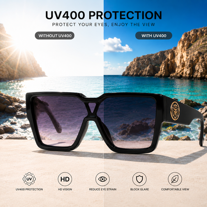 Kleo small Square Fashion Sunglasses – UV400 Protection- unisex Kleo IMG-1044 {{ color }}