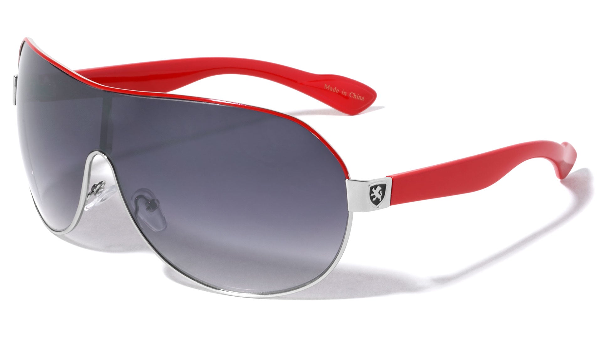 Unisex Khan retro Oversized Wrap Around Sunglasses RED Khan KN-1243-_NEW_-khan-metal-frame-plastic-temple-rounded-shield-sunglasses-02