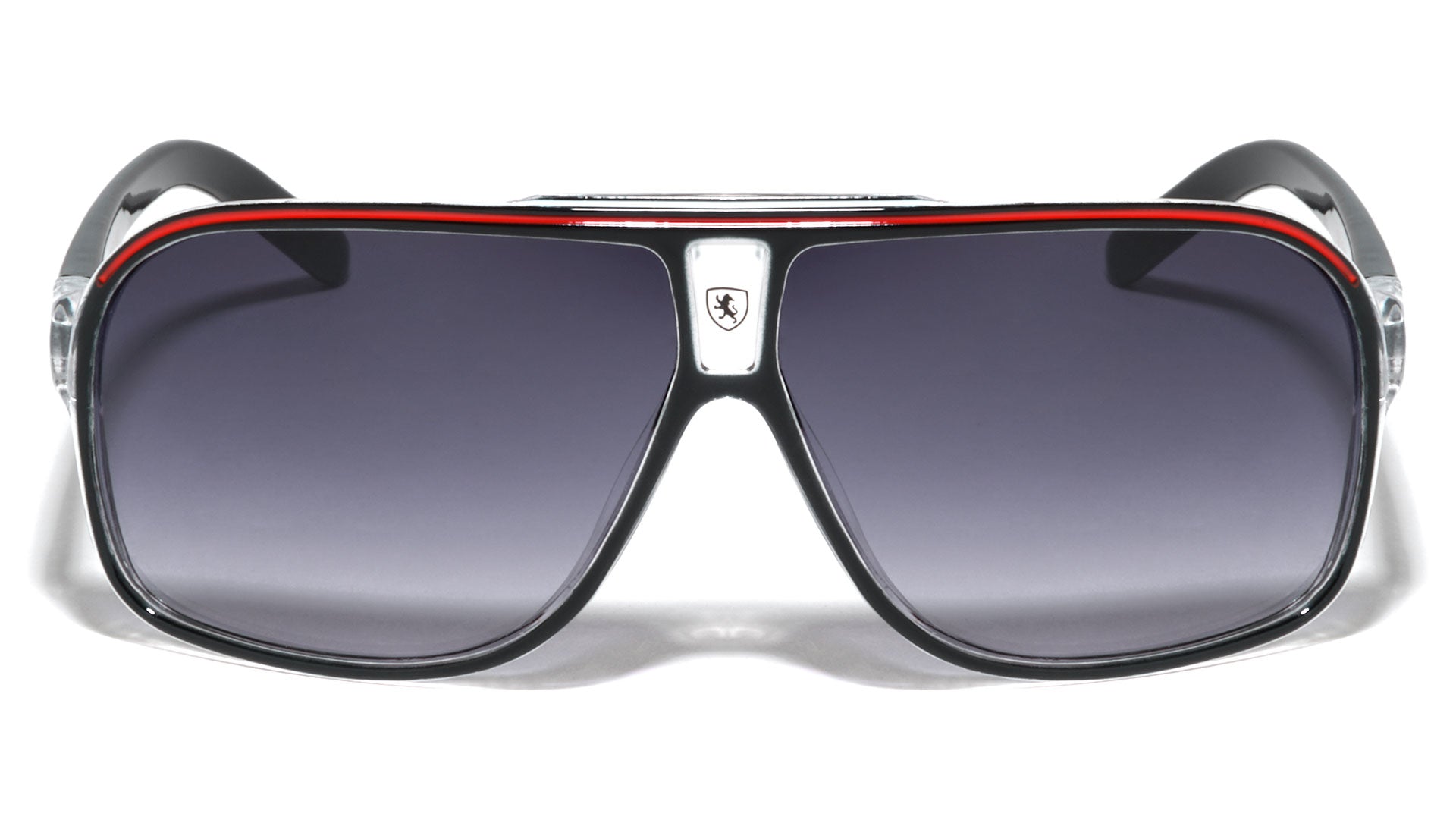 Men's Retro Pilot Sunglasses Khan Vintage Sports Designer Shades with UV400 Khan KN-5135-khan-plastic-crystal-frame-aviators-sunglasses-01