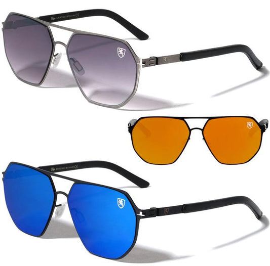 Men's Khan Flat Mirror Pilot Sunglasses Khan KN-M21031-khan-metal-flat-lens-frame-geometric-aviators-sunglasses-_12