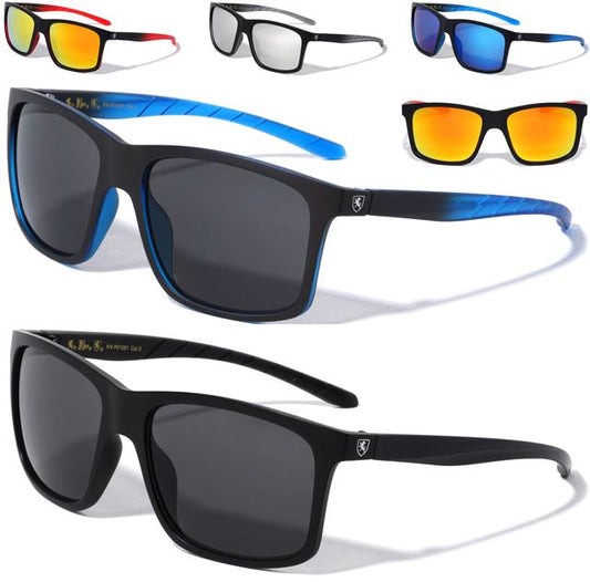 Mens High Quality Flat Top Classic Retro Sunglasses with Super Dark Lens Khan KN-P01051-KHAN-SPORTS-WAYFARER-SUNGLASSES_20f36ed8-b840-4d58-869f-29b877ae9693