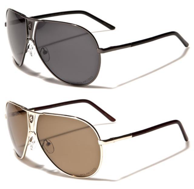 Khan Polarized Oversized Shield Pilot Sunglasses for Men