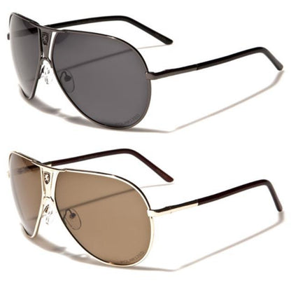 Khan Polarized Oversized Shield Pilot Sunglasses for Men