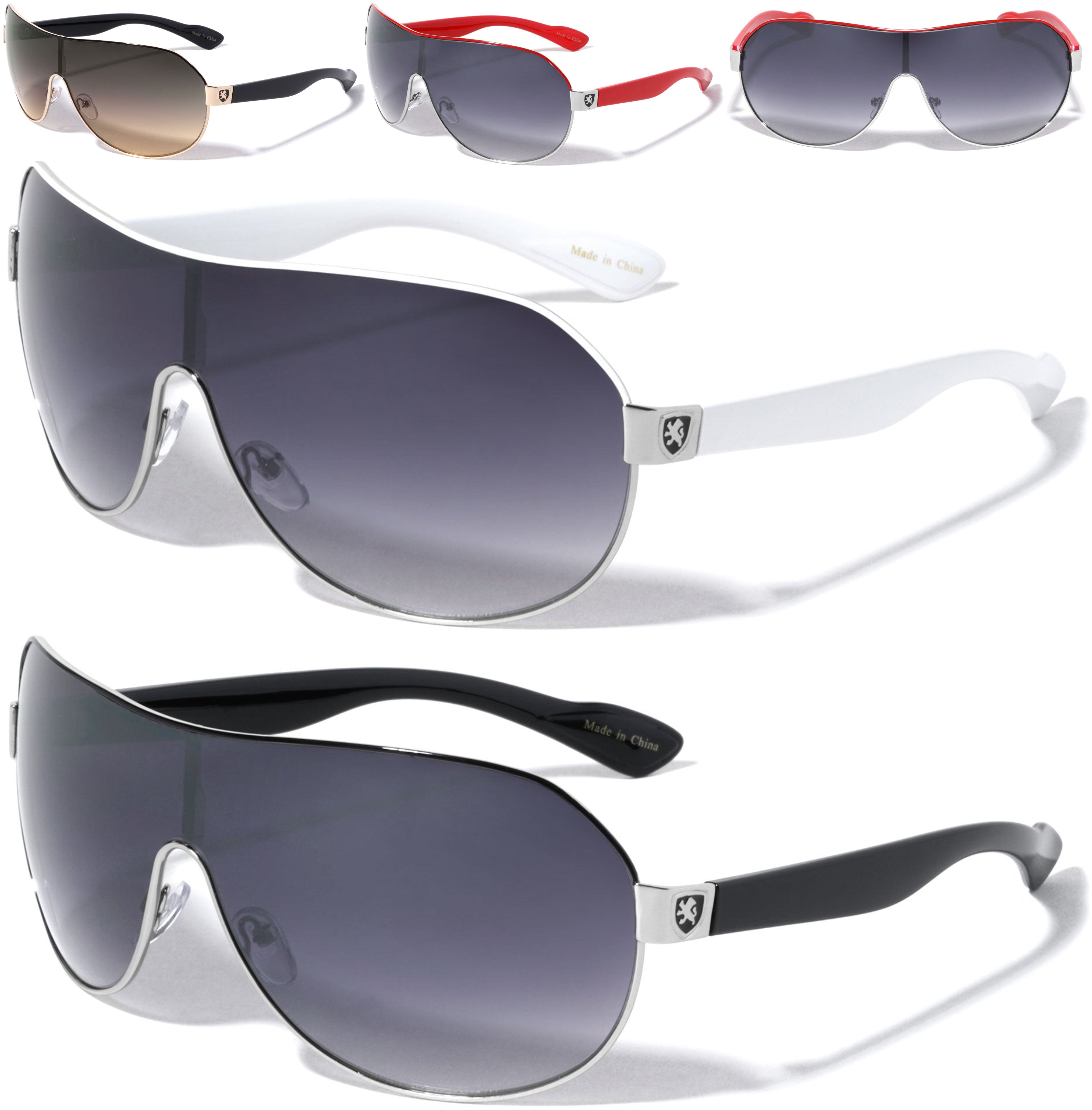 BKE Speckle Shield Sunglasses - Men's Sunglasses & Glasses in Orange |  Buckle