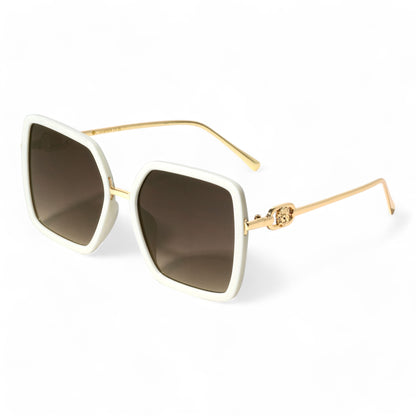 Oversize Square Shield Butterfly Sunglasses