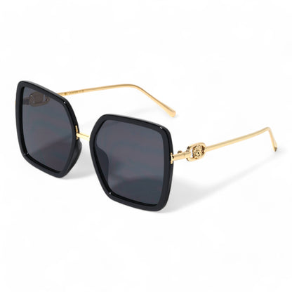 Oversize Square Shield Butterfly Sunglasses