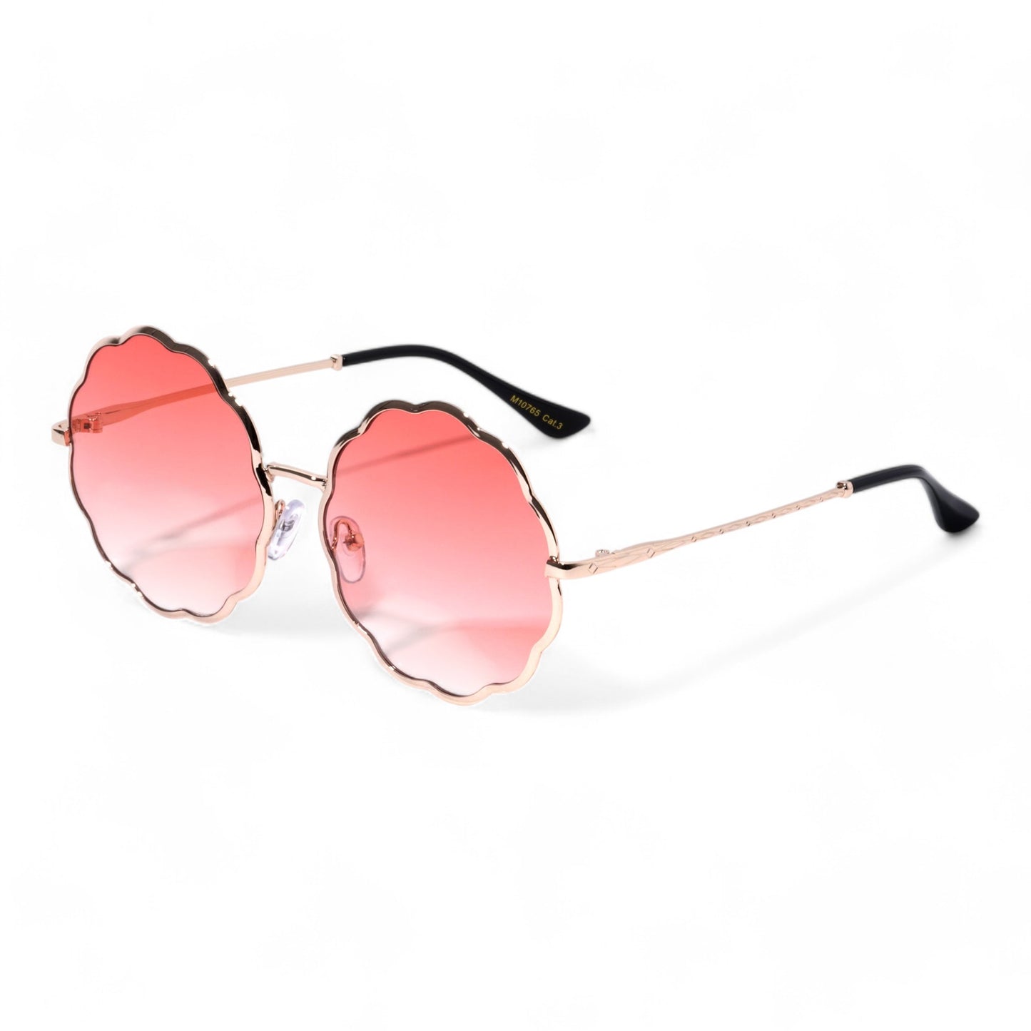 Love Island Flower Shape Round Oversized Sunglasses