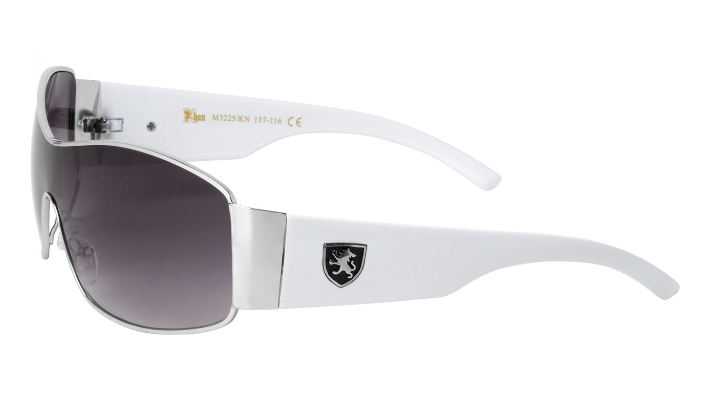 Mens Khan Oversized Wrap Sunglasses With Large One Piece Shield Lens UV400 Silver White Smoke Gradient Lens Khan M3225-KN-AMZ-03_1800x1013_26474787-0e42-4c86-ad58-205c42f1ed13