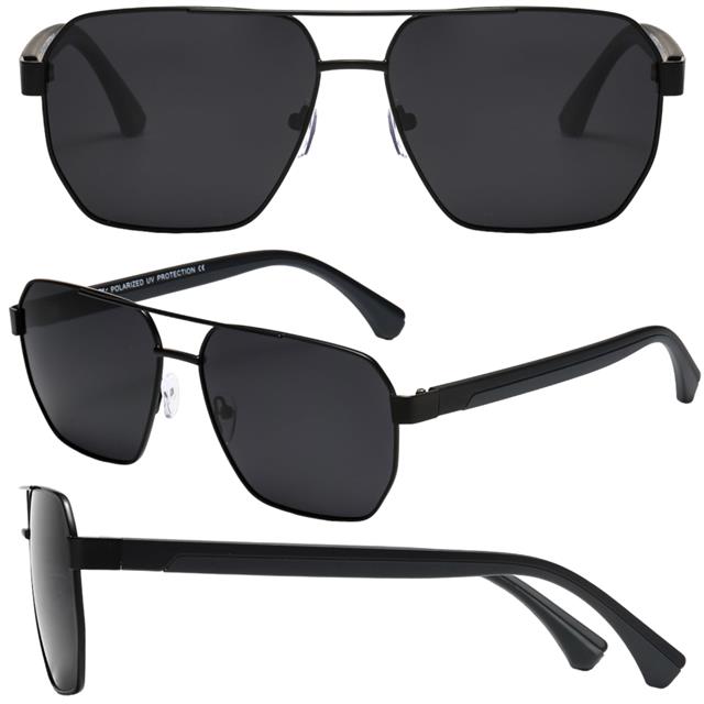 Men's Polarized Pilot Sunglasses Black Geometric Shape UV400 Unbranded PL-5318-polarized-aviator-sunglasses-for-men-_8