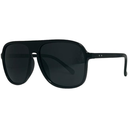 Men's Polarized Large Retro Pilot Sunglasses with UV400 Protection Gloss Black Smoke Lens Unbranded PL-8818-11_31113aed-3ca5-4202-901d-c06f5aeee40e