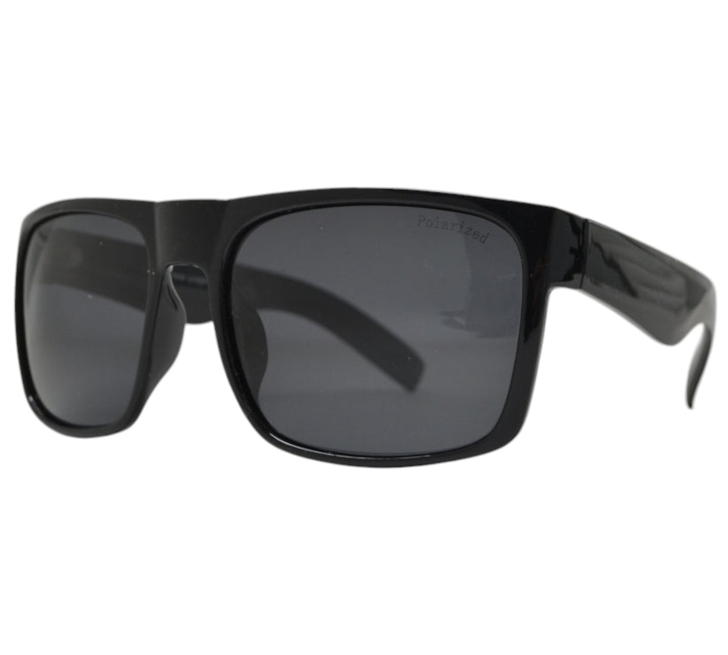 Mens Oversized black polarized sunglasses