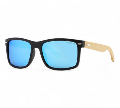 Small Polarized Classic Wooden Bamboo Sunglasses UV400 Unbranded PL7950-Wooden-wayfarer-sunglasses-05-Photoroom Gloss Black Blue Mirror Lens