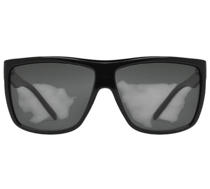 Mens oversized black polarized sunglasses UV400