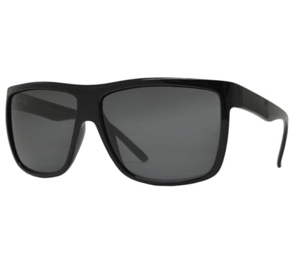 Mens oversized black polarized sunglasses UV400