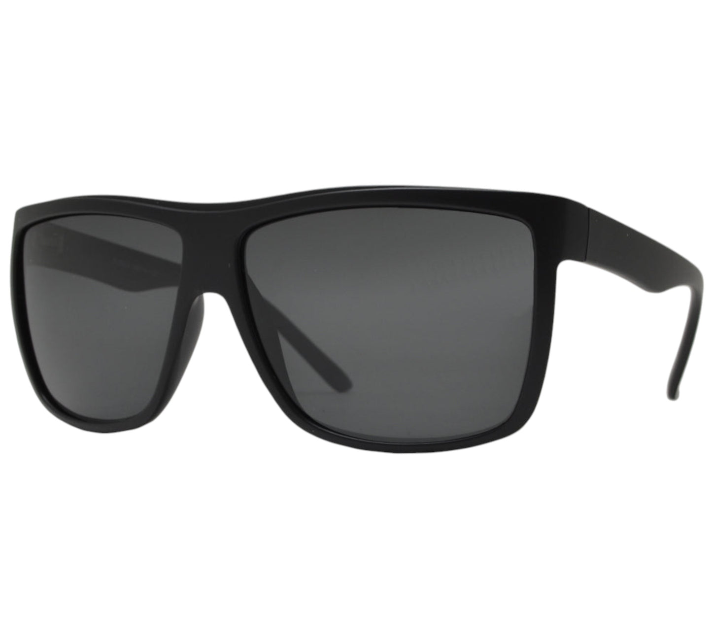 Mens oversized black polarized sunglasses UV400