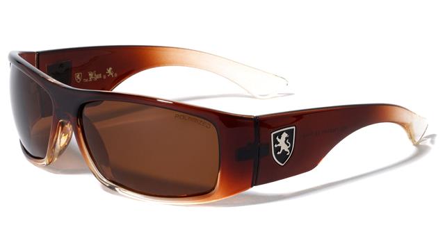 Mens Khan Polarized Black wrap Sunglasses Driving Shades UV400 Brown Two Tone/Brown Lens Khan POL-P8687-KN-plastic-polarized-khan-sports-sunglasses-06_b3e9ca2d-4910-4a18-9db7-5276c77bac60