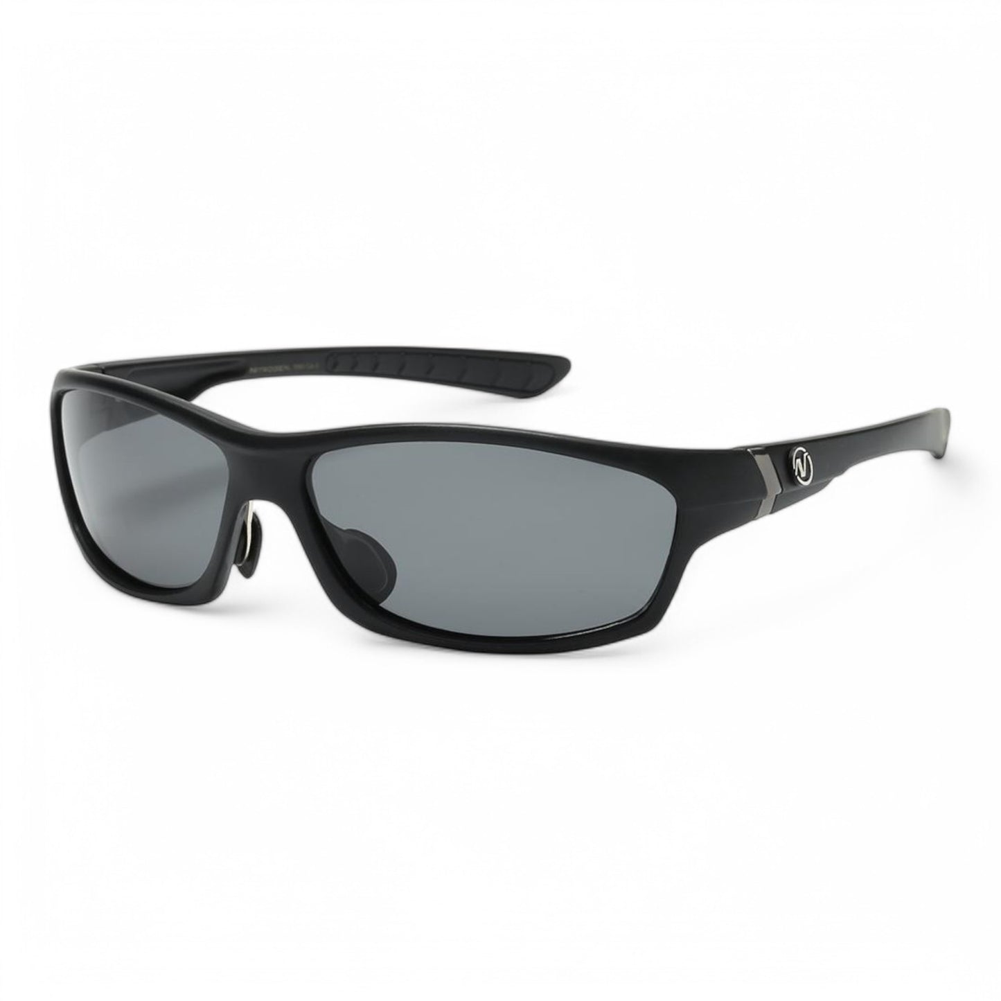 Polarized Big Wrap Around Nitrogen Golf Sunglasses Nitrogen PZNT7060a-Photoroom Matt Black Smoke Lens