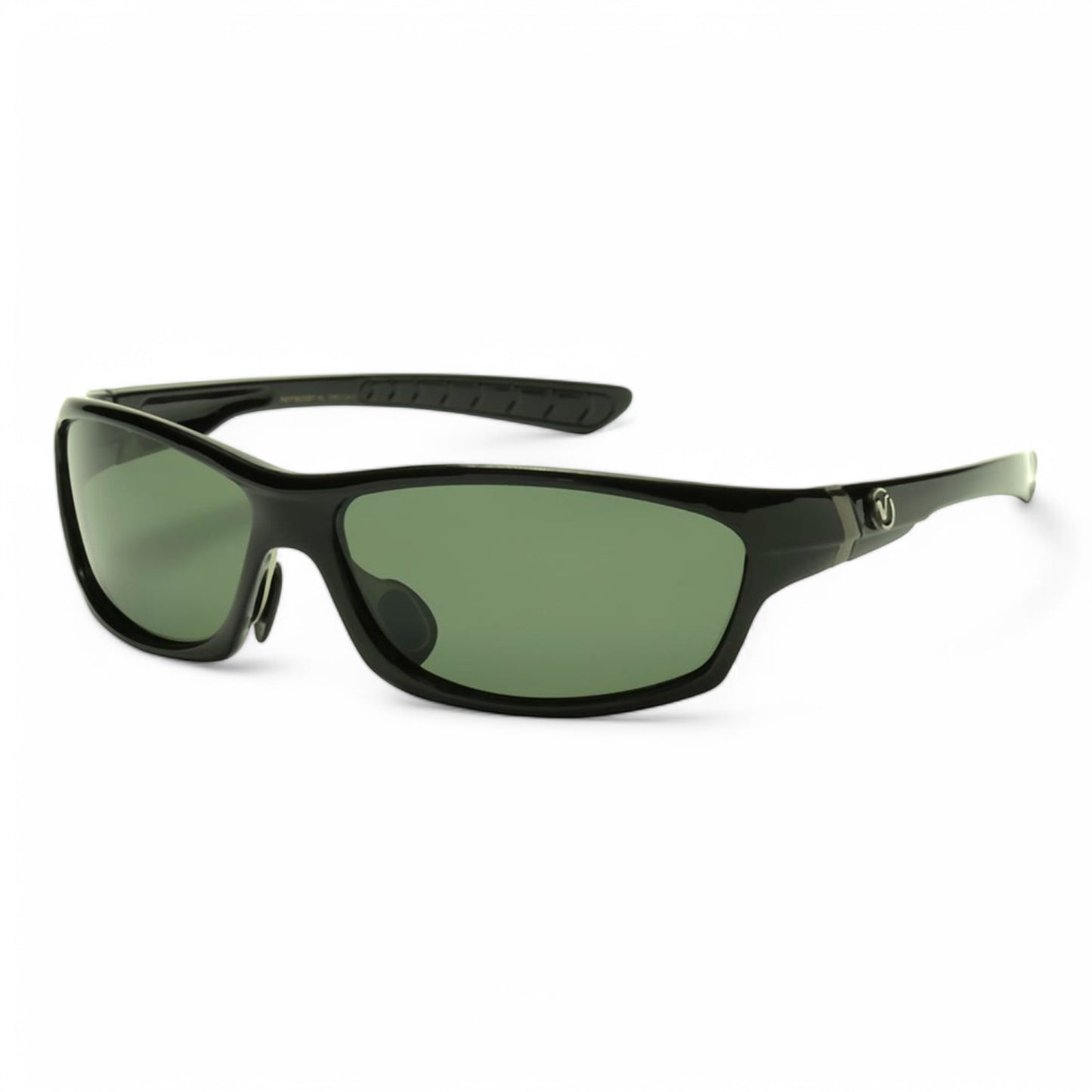 Polarized Big Wrap Around Nitrogen Golf Sunglasses Nitrogen PZNT7060d-Photoroom Gloss Black Smoke Green Lens