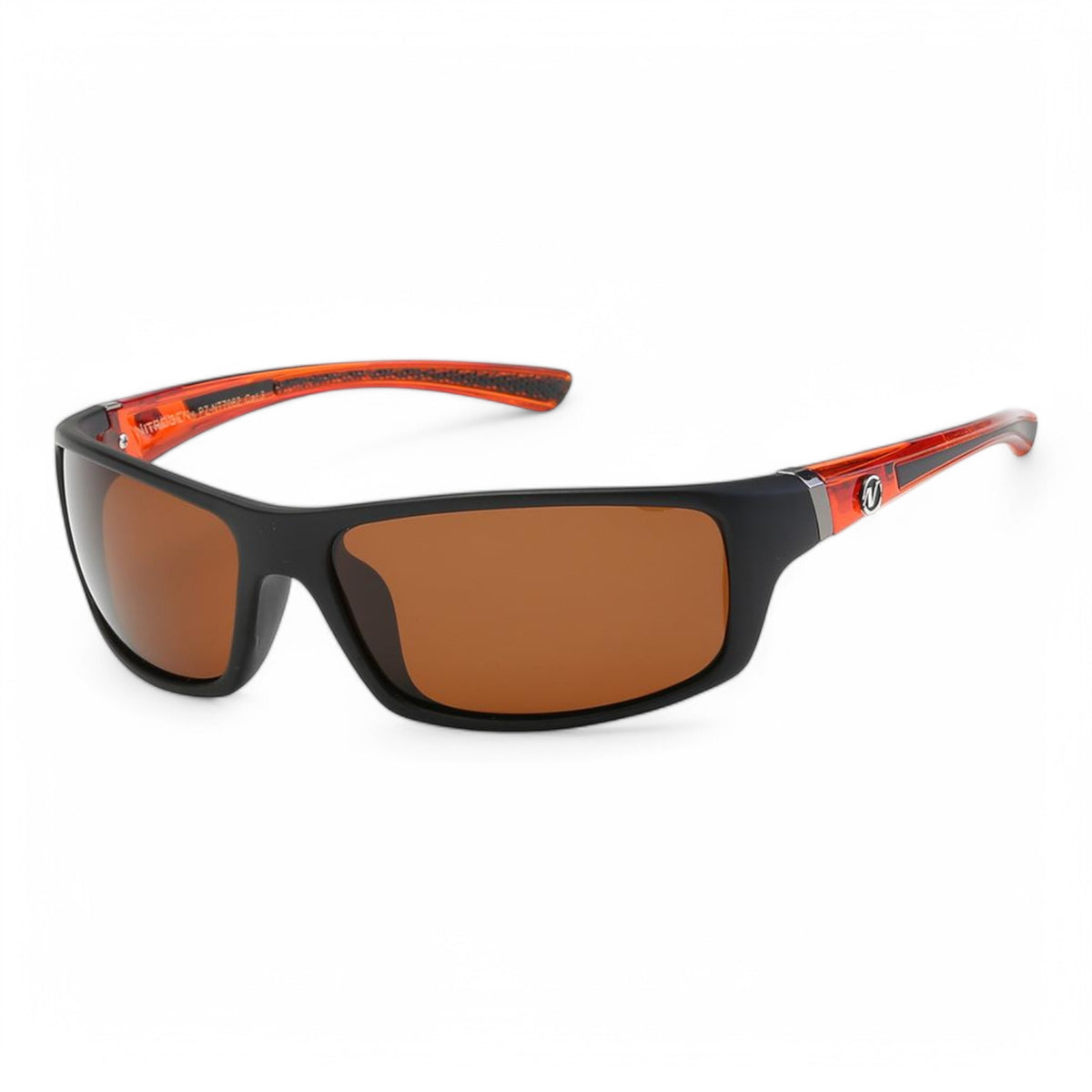 Polarized Sports Big Wrap Around Nitrogen Hiking Sunglasses Nitrogen PZNT7062D-Photoroom Black Orange Brown Lens {{ color }}