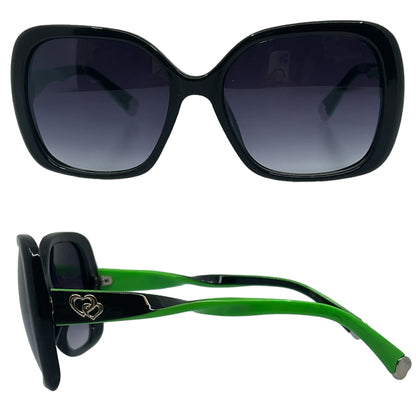Women's Large Black Butterfly Sunglasses Romance ROM90024-Ladies-oversized-Black-sunglasses_3