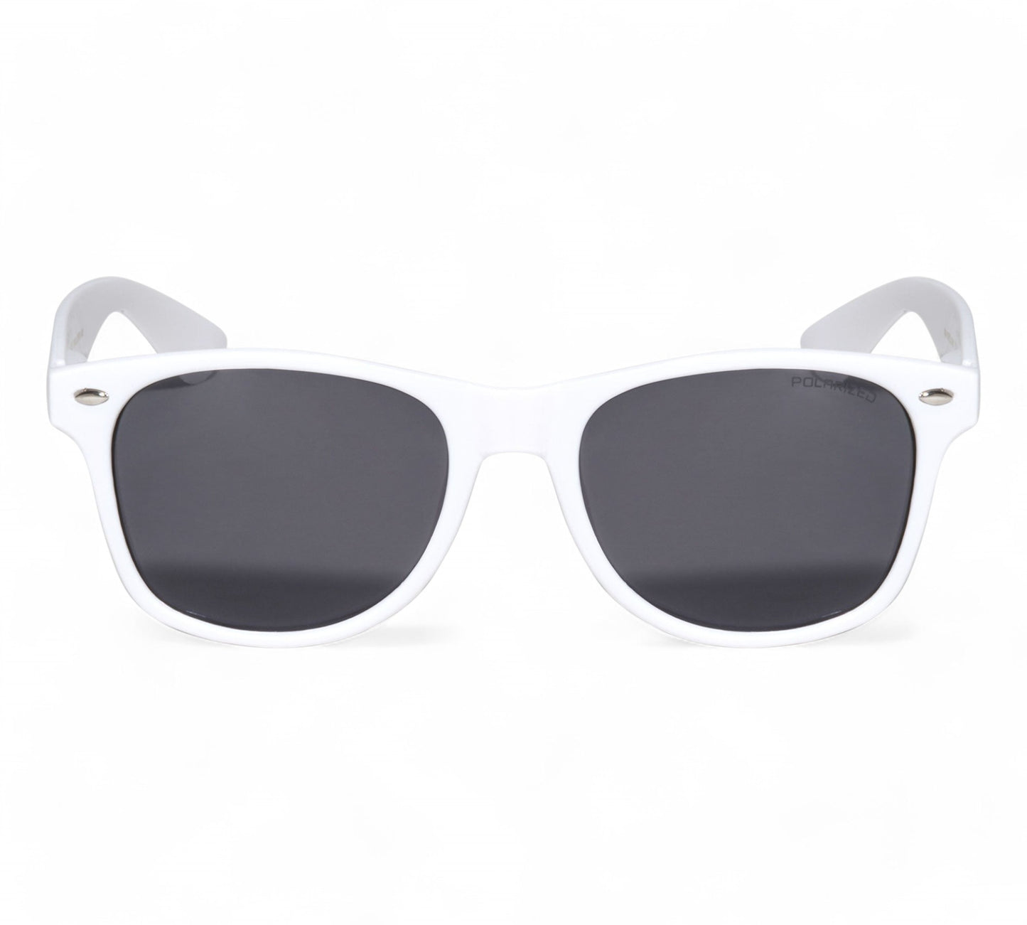 Polarised White Classic Mirror Sunglasses for Men and Women