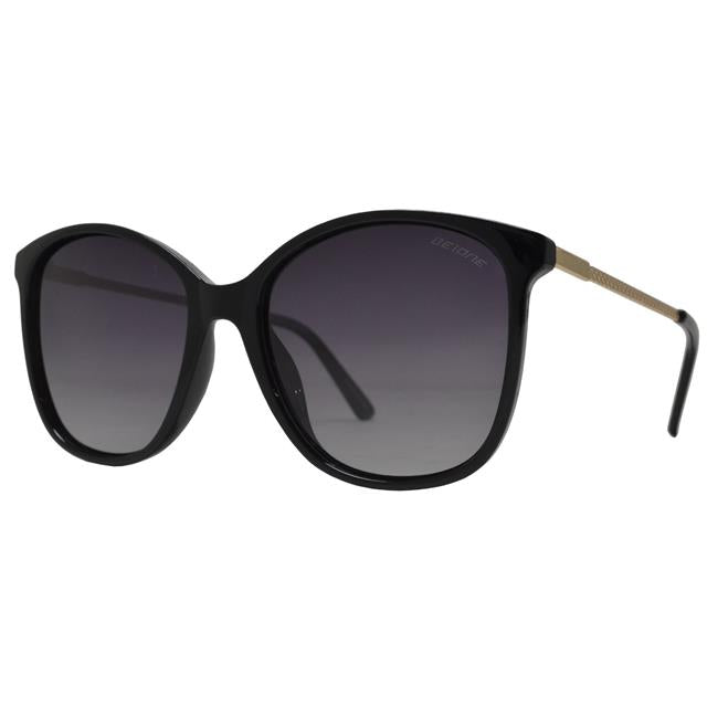 Womens Polarized Small Round Cat Eye Sunglasses Polarised Shades for Ladies Black/Gold/Gradient Smoke Lens BeOne b1pl-3959-4-_3_bc3abd91-e7fd-45f0-8565-72bdcded08b3