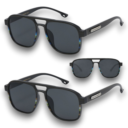 Biohazard Pilot UV400 Black Sunglasses – Lightweight Premium Unisex Shades Biohazard biohazard-pilot-uv400-black-sunglasses-premium-lightweight-eyewear_1 {{ color }}