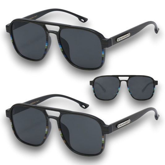 Biohazard Pilot UV400 Black Sunglasses – Lightweight Premium Unisex Shades Biohazard biohazard-pilot-uv400-black-sunglasses-premium-lightweight-eyewear_1 {{ color }}