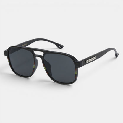 Biohazard Pilot UV400 Black Sunglasses – Lightweight Premium Unisex Shades Biohazard biohazard-pilot-uv400-black-sunglasses-premium-lightweight-eyewear_6 Black Brown Wood Look Red Brown Green Smoke lens {{ color }}