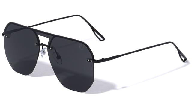 Men's Khan Flat Top Flat Lens Pilot Mirror Shield Sunglasses Khan kn-m21040-khan-metal-aviators-shield-sunglasses-03_1200x_180ff3ce-6ab0-4586-84ef-66be69f01a39 Black Smoke Black Lens