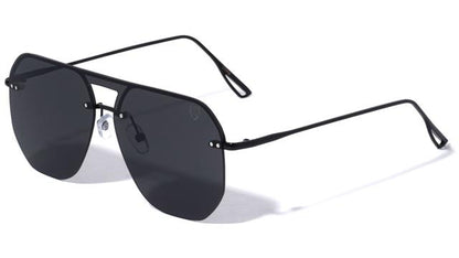 Men's Khan Flat Top Flat Lens Pilot Mirror Shield Sunglasses Black/Smoke Black Lens Khan kn-m21040-khan-metal-aviators-shield-sunglasses-03_1200x_180ff3ce-6ab0-4586-84ef-66be69f01a39