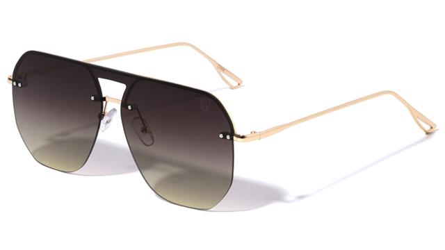 Men's Khan Flat Top Flat Lens Pilot Mirror Shield Sunglasses Gold Gradient Smoke Lens Khan kn-m21040-khan-metal-aviators-shield-sunglasses-05_d6e9e791-fe4b-4bd3-b7ad-17fc216b5561