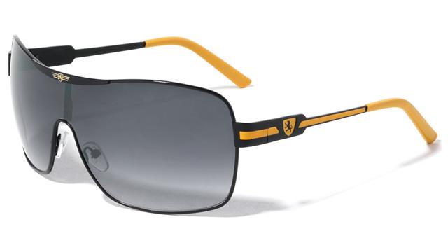 Mens Khan Pilot Wrap Sunglasses Metal with Oversized Retro Shield Frame UV400 BLACK & YELLOW Khan kn-m3728-_new_-khan-metal-one-piece-shield-round-frame-sunglasses-03_244c55fc-6384-4157-b52f-b22655aed575