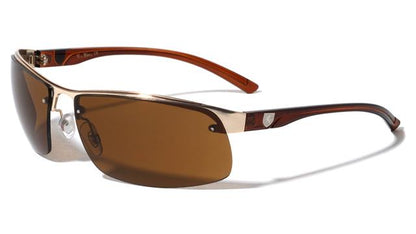 Khan Semi Rimless Sport Wrap Around Sunglasses for Men Gold Brown Brown Lens Khan kn-m3924-khan-metal-semi-rimless-color-line-sports-sunglasses-05_9b66cf6b-5ea3-44a5-b7a7-1de5631fffba