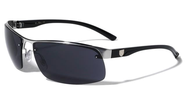 Khan Semi Rimless Sport Wrap Around Sunglasses for Men Silver Black Smoke Lens Khan kn-m3924-khan-metal-semi-rimless-color-line-sports-sunglasses-06_5b66ecab-ac8d-4d83-9250-00fc64db802d
