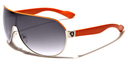 Unisex Khan retro Oversized Wrap Around Sunglasses ORANGE Khan kn1243d