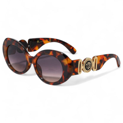 Kleo Women's Retro 60's Oval Sunglasses UV400 Kleo lh-p4087-Kleo-round-retro-sunglasses-for-women_7 {{ color }}