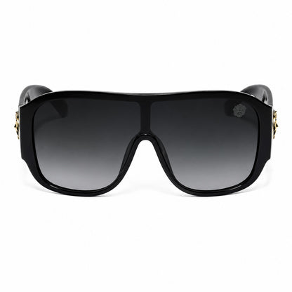 Kleo Oversized One-Piece Lens Pilot Style Sunglasses – UV400 Protection | Unisex