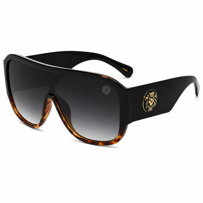 Kleo Oversized One-Piece Lens Pilot Style Sunglasses – UV400 Protection | Unisex