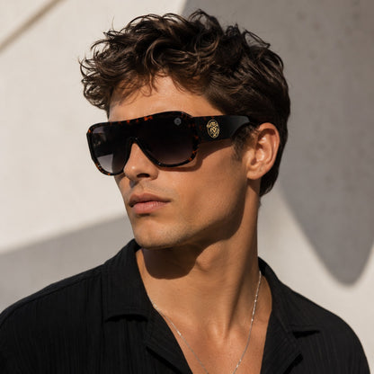 Kleo Oversized One-Piece Lens Pilot Style Sunglasses – UV400 Protection | Unisex