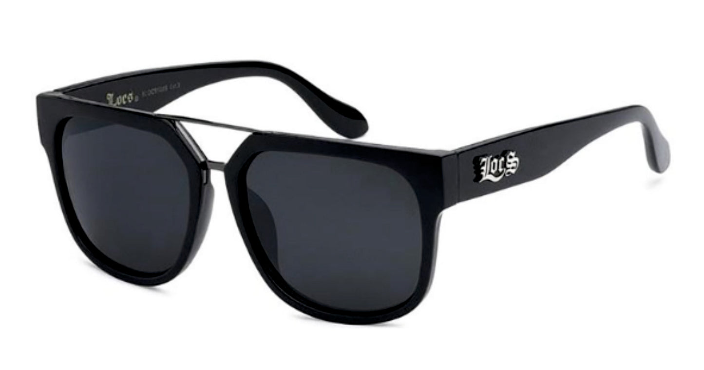 Locs Black Large Classic Sunglasses Oversized frame