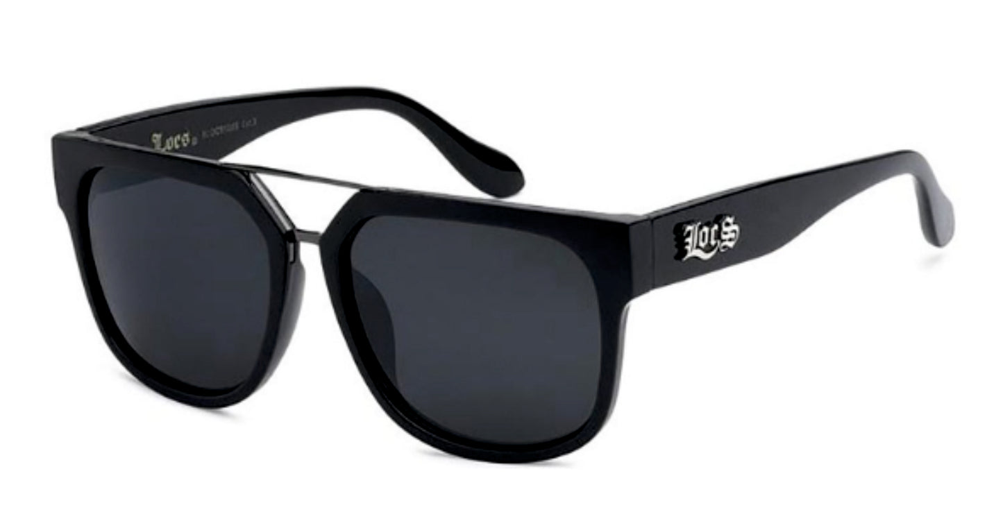 Locs Black Large Classic Sunglasses Oversized frame