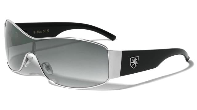 Mens Khan Oversized Wrap Sunglasses With Large One Piece Shield Lens UV400 Silver Black Light Gradient Smoke Lens Khan m3225-kn-khan-metal-one-piece-shield-sunglasses-04_375429bf-b172-4dc2-b29c-956696a293cf